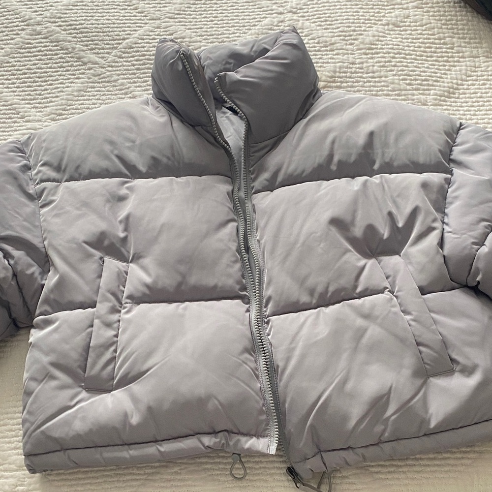 H&M Light Gray Puffer Jacket